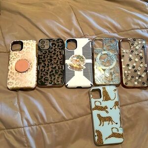 iPhone 11 cases all brand new except middle white and black one